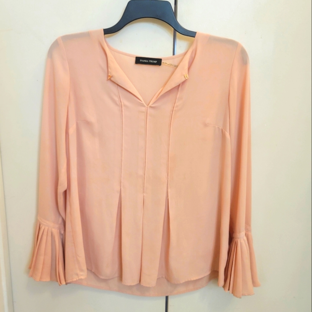 Ivanka Trump Peach Blouse